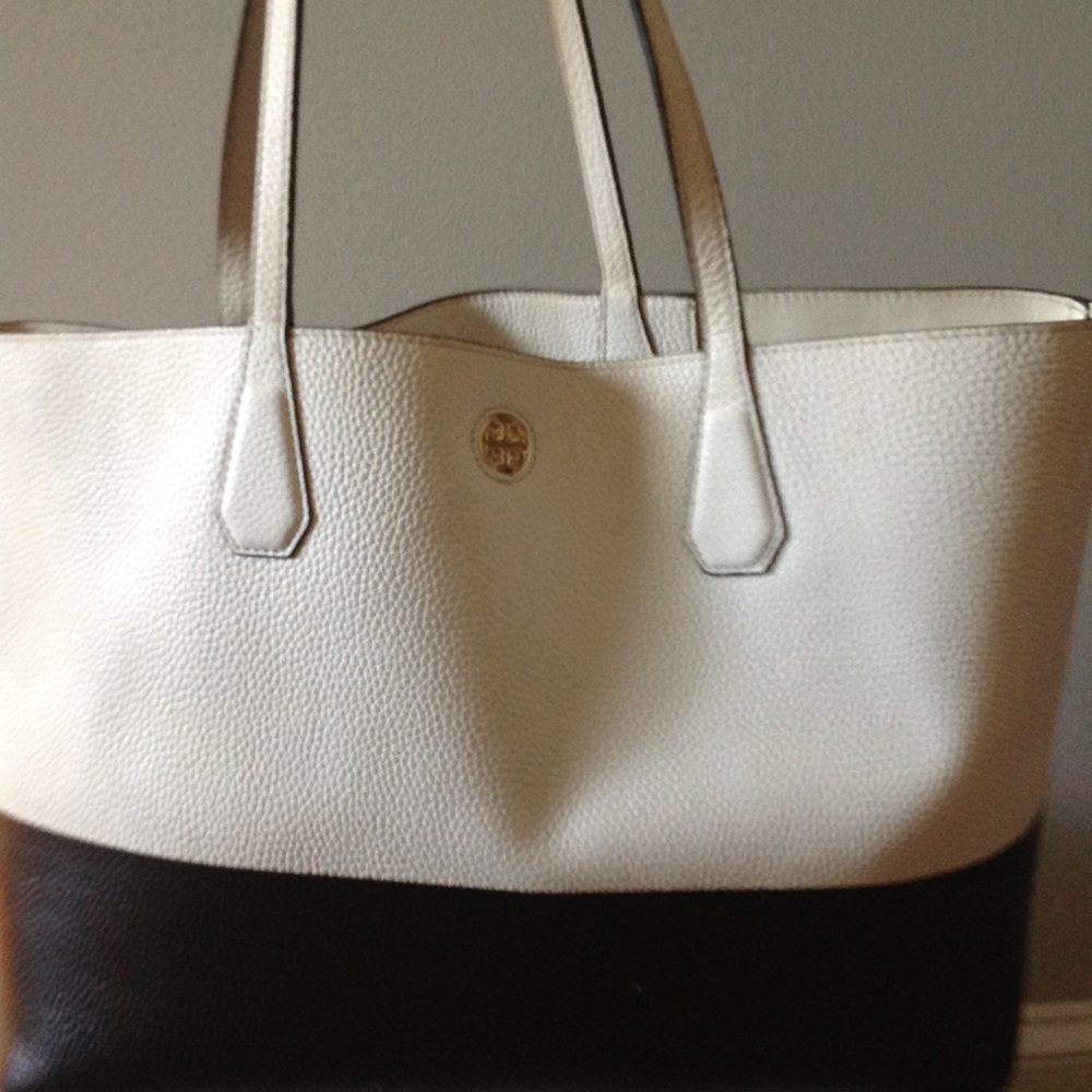 Tory Burch Perry color Block leather Tote